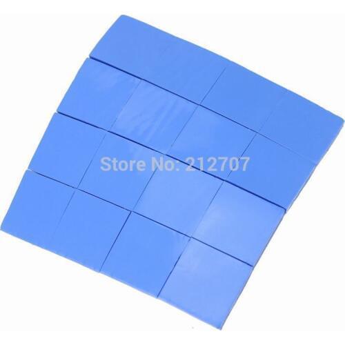 320PCS 25 x 25 x 1mm Blue Thermal Heatsink Conductive Silicone Pad Thermal for CPU GPU VGA Chipset