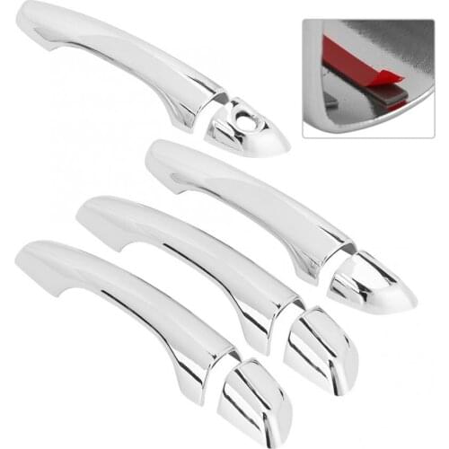8pcs ABS Silver Car Exterior Door Handle Cover Trim Fits for Hyundai Elantra -2019 car accessories