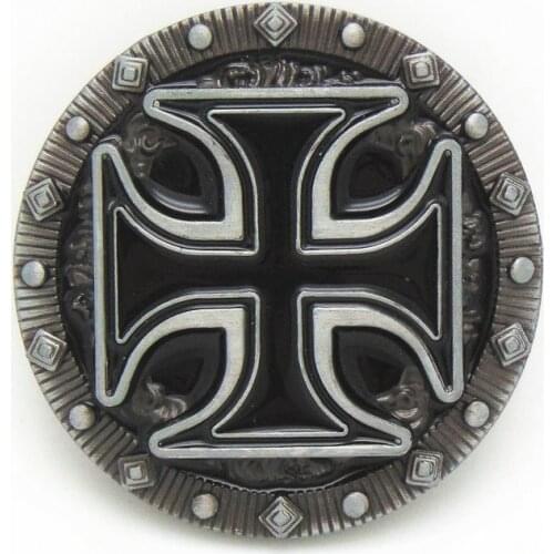 Western cowboy belt buckle drip black cross zinc alloy belt accessories suitable for 4.0 belt unisex