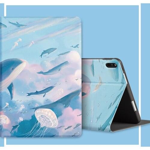 For Huawei MatePad 10.4 inch case, for Huawei MatePad Pro 10.8 inch，M5 8/10.1，M6 8.4/10.8 automatic sleep smart silicone case