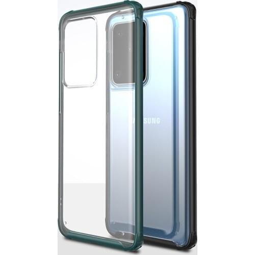 Phone Case for Samsung Galaxy S20 Ultra Cover Soft Silicone Frame Matte Shockproof Transparent Hard Case for Samsung S20 Plus