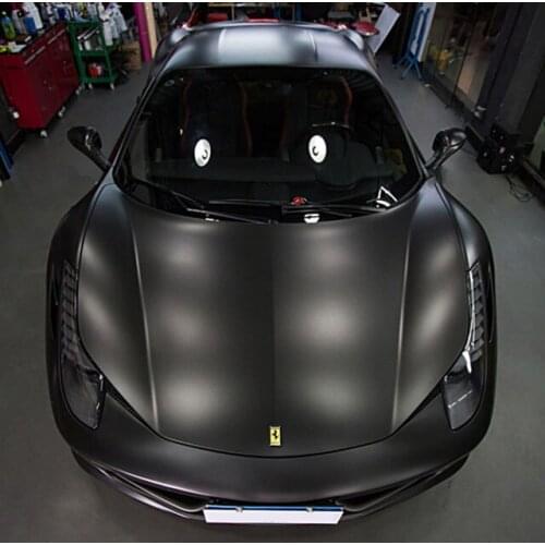 Black Matt Satin Chrome Vinyl Wrap Film Sticker Decal Bubble Free Car Wrapping Film