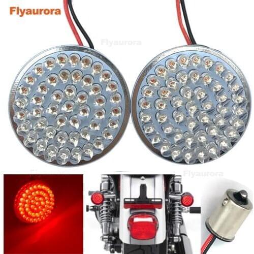 Bullet LED Motorcycle Turn Signal Indicator Light w/ Len Cover For Sportster XL1200 883 Softail Dyna FLSTF 2012-2017 1157