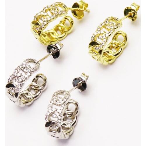 5 Pair Round hoop earrings Pave zirconia Stud earrings women jewelry Tiny Hoop Stud earrings Gift for women jewelry Fashion