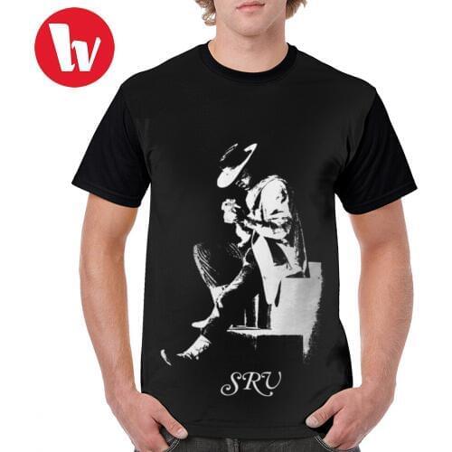 Stevie Ray Vaughan T Shirt SRV-Stevie Ray Vaughan-Number One T-Shirt Beach Male Tee Shirt Oversize Fun 100 Polyester Tshirt