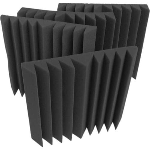 Hot AD-12Pcs Acoustic Foam Wall Panels 12X12X2Inch Soundproofing Panel,Home Studio Noise Cancelling Foam Tiles Soundproof Panel