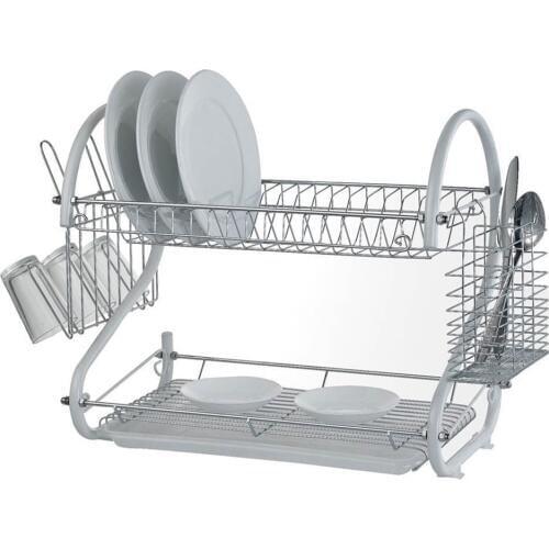Kitchen Portable Drying Dish Drainer Drying Rack Holder Plates Cup Tableware Bowl Shelf Basket Holder Dinnerware Organizer