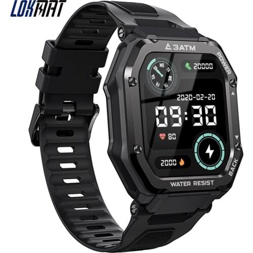 LOKMAT C16 Smart Watch Men 1.69" Touch Screen Heart Rate Blood Pressure Monitor Life Waterproof Fitness Tracker Smartwatch Women