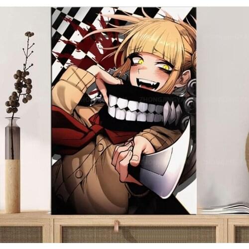 Wall Art Prints Poster Himiko Toga Modular Pictures Blood Checkers Home Anime Decor Canvas Paintings Maiden Living Room Frame