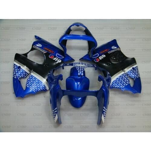 Ninja ZX-6r 2000 - 2002 Fairing Ninja ZX-6r 02 Motorcycle Fairing 636 ZX-6r 02 Blue Raindrops Full Body Kits