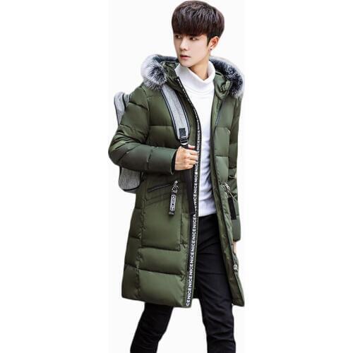 2017 NEW 4XL PLUS SIZE WINTER WARM JACKETS MEN PARKA THICKEN LARGE FUR COLLAR HOODED COTTON PADDED MALE WINTER COAT ZL780