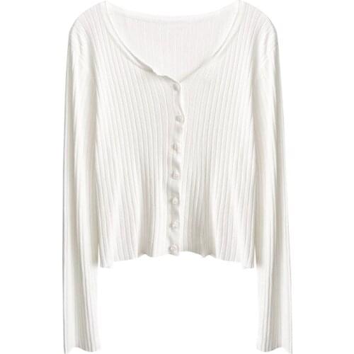 Spring and autumn 2021 new Korean version of wild loose sunscreen clothes sweater sweater jacket tops womens trend