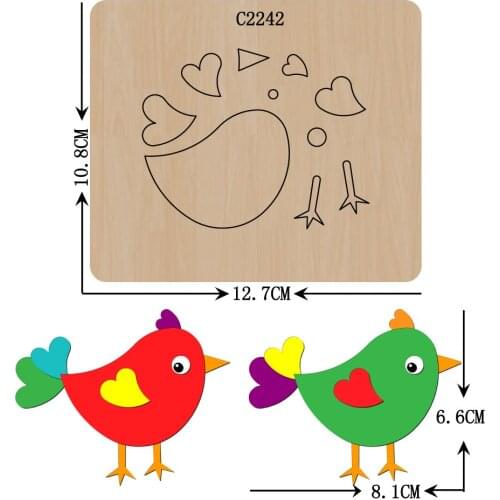 New Lovely Bird Game Wooden die Scrapbooking C2242 Cutting Dies