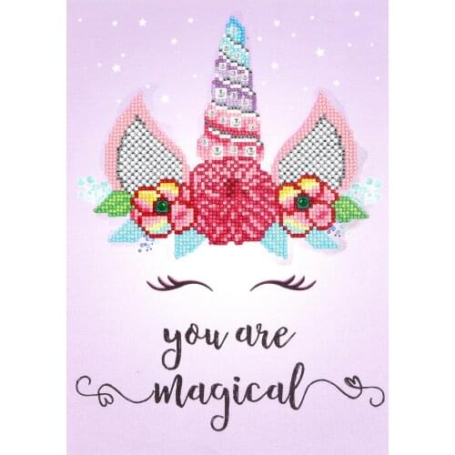 New DIY Special-shaped Diamond Painting Unicorn Home Decoration Diamond Stickers Factory Direct Sales Kids Gift