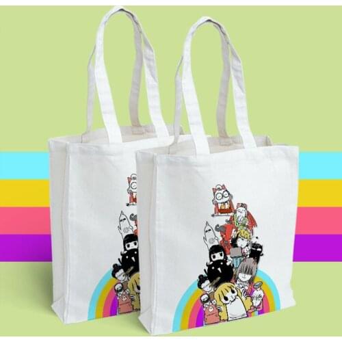 Devils Love Original design devils love simple canvas bag custom womens Shoulder Messenger Bag personality large capacity