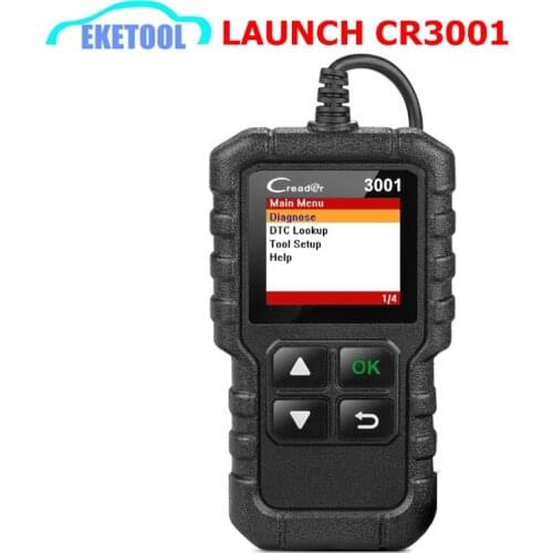 Original LAUNCH Creader 3001 OBD2 Code Reader Supports Full OBDII/EOBD Function Supports All Protocols Launch CR3001 7 Languages