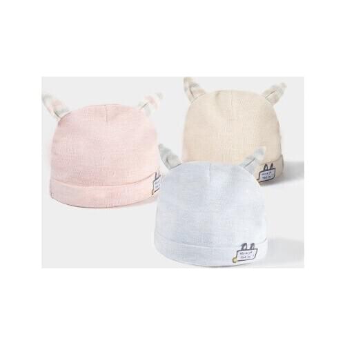 Autumn Winter New Baby Hat Boy Girl Beanies Fashion Ears Bonnet Infant Hats Toddler Kids Outdoor Warm Knitted Beanie Cap