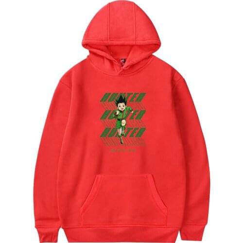 Autumn Cartoon Hisoka Hoodies Men Women Sweatshirts Hooded Hip Hop Hoodie Hot Comic Hunter boys girls Red pullovers