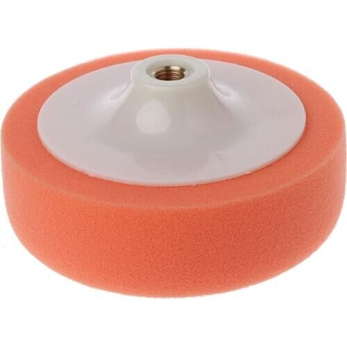 6 Inch 15cm Auto Car Polishing Buffing Polishing Pad Sponge Wheel Waxing Orange K9FA