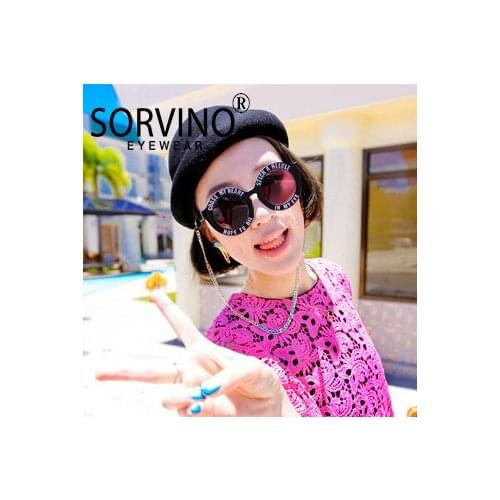 Retro Round Sunglasses Women Love Shades Fashion Letters New PC Frame Cool Circle Leisure Men UV400 Glasses Designer