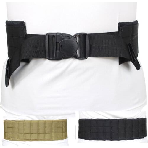 Tactical Padded Patrol Belt with MOLLE Webbing Size 30"-46" Heavy Duty Battle Belt Outdoor Duty Belt Molle Tactical Accessories