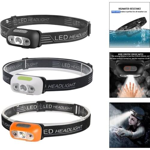 USB LED Headlamp Headlight Flashlight Hunting Running Walking Head Light