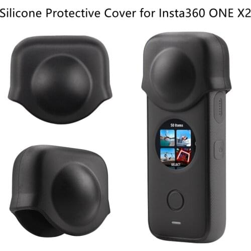For Insta360 ONE X2 Lens Protective Cover Silicone Protective Dustproof Case for Insta360 Panoramic Action Camera Accessories