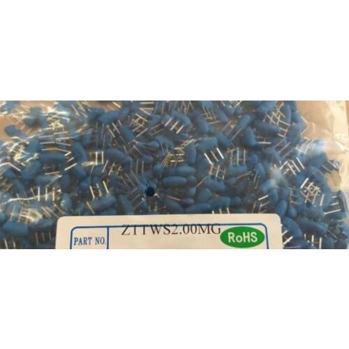 10PCS/LOT ceramic resonator blue 2M 2MG 2.000MG 2.000 ZTT2.00MG NEW
