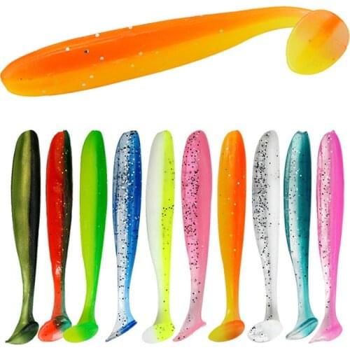 10PCS 5.5/7cm Soft Lures Silicone Bait 7cm 2g Goods For Fishing Sea Fishing Pva Swimbait Wobblers Artificial Tackle