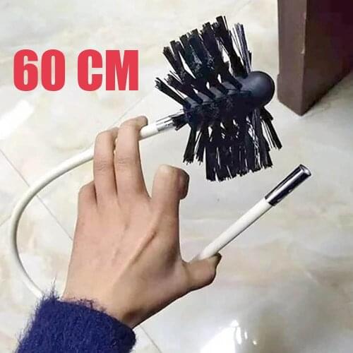 13PCPipe Inner Brush 60cm Long Chimney Brush Dryer Pipe Brush Cleaning Brush Inner Wall Brush Cleaning Brush Cleaning Supplies