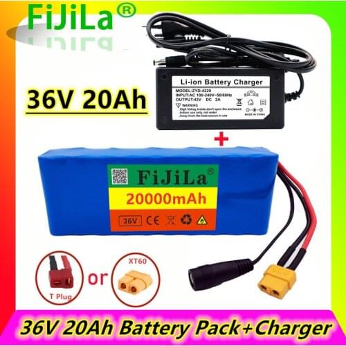 36V 20Ah10S2P 18650 Rechargeable battery pack 20000mAh,modified Bicycles,electric vehicle 42V Protection PCB+42V Charger
