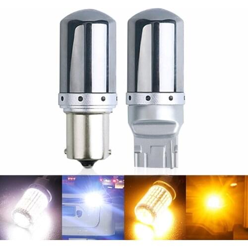 4pcs 2pc Super Bright 144 leds 3014 1156 Ba15s T20 LED P21W W21W PY21W LED Bulbs No canbus Error Turn Light Signal Parking light