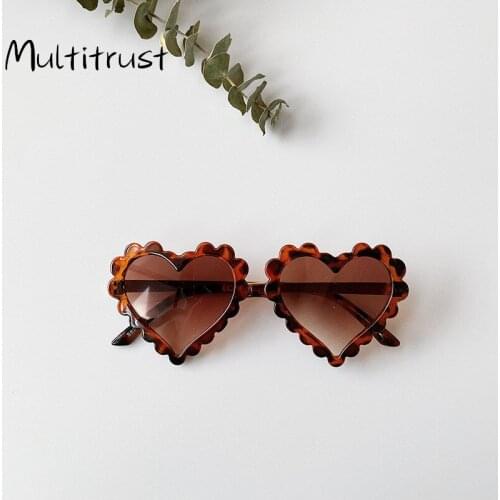 6 Colors Infant Boy Girl Sunglasses Solid Love Pattern Sunglasses Sun Glasses Kid Eyeglasses Beach Eyewear 2021 New