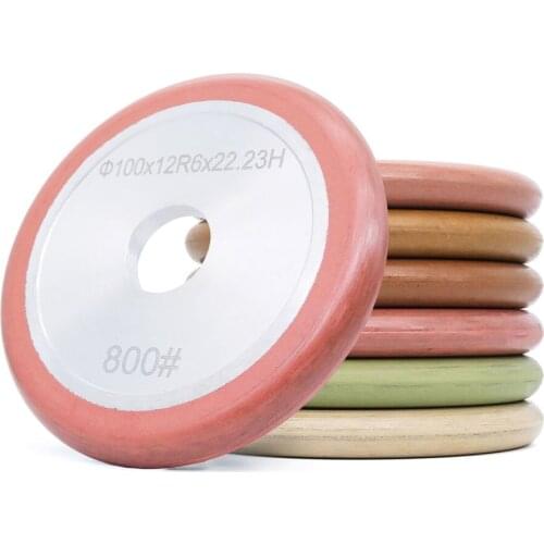 6Pcs/Set 4" Resin Diamond Fluting Grooving Wheel Grinding Polishing Of Sinks Stone Granite Marble Concrete Countertop Abrasive