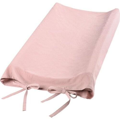 80% Hot Sale Solid Color Cotton Adjustable Baby Changing Table Pad Protective Cover Case Infant Products