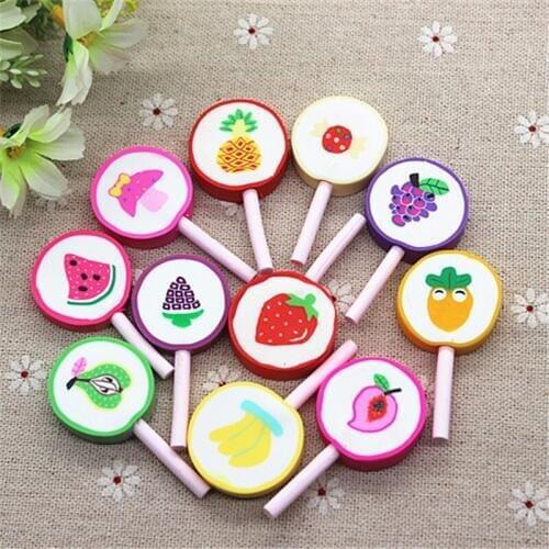 Mix Patterns Clay Fruits Lollipop DIY Flatback Embellishment Accessories Scrapbooking Decoration Crafts Making,26*48mm