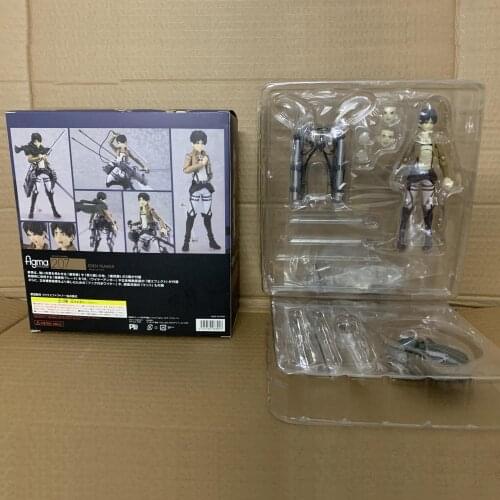 Anime Attack on Titan Eren Yeagar Figma207# Figure Toys For Children Collectible Model Gift Scout Regiment Soldier Eren PVC Doll