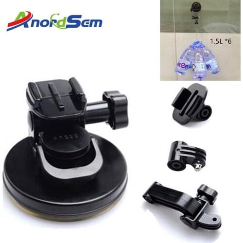Anordsem Action Camera Accessories Suction Cup for Gopro Mount Car Motorcycle Windshield for DJI Yi 4k for Gopro Hero 7 6 5 4