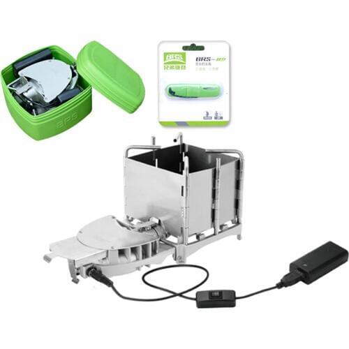 BRS-116 Outdoor Portable Camping Wood Stove With Blower Charcoal Stove Barbecue Burner