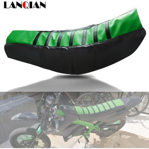 Motorcycle Seat Cover dirtbike Rubber Striped Soft seat cover For Kawasaki KLX 110 125 250 125CEF 125DEF KX250F Off-road car