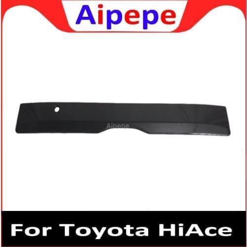 For Toyota HiAce Granvia Commuter 2019 2020 Chrome Trim Rear Trunk Lid Cover Tailgate Strip Back Door Boot Garnish Accessories