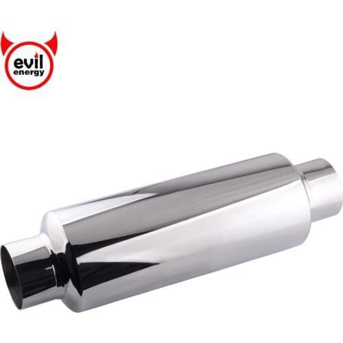 Evil energy 2.0"/2.25"/2.5"/3.0" Exhaust Tip Pipe Tip Exhaust Muffler Silencer Exhaust systems Round Tip Muffler Resonator