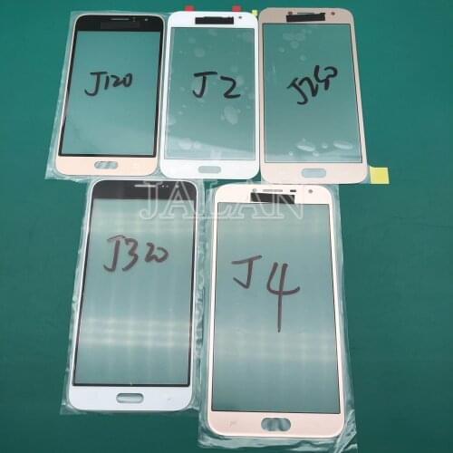 JALAN 5 pcs For Samsung J110 J120 J200 J250 Front Glass J1 J2 cracked glass replacement touch screen glass outer lens repair