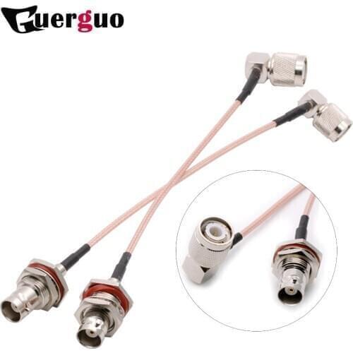 TNC Male Right Angle To BNC female bulkhead Pigtail cable Wireless Router Cable RG316 15cm RF Coaxial Cable