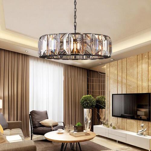 SGROW Round Glass Pendant Lights Retro Creative Hanging Lamp for Bedroom Living Room Dinning Room Parlor Hotel Lighting Fixtures