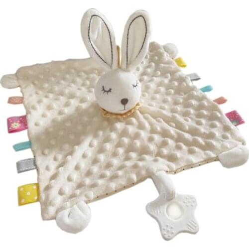 Soft Animal Pattern Appease Towel Baby Plush Blanket Infant Comforter Doll Toy
