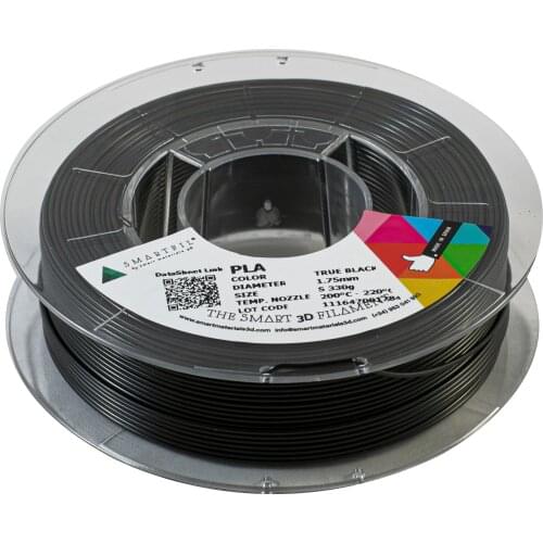 SMARTFIL PLA, 1.75mm, TRUE BLACK, 330g Smart Materials 3D printing filament