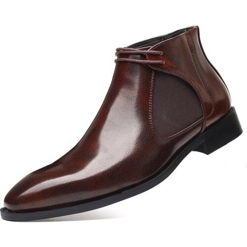 2021 new Big yards 48 Men Boots Shoes Men Autumn Boots High Quality Leahter Fashion Casual Shoes Men Casual Boots