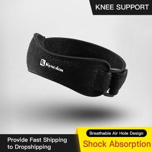 Arbot Adjustable Patella Knee Tendon Strap Protector Guard Support Pad Belted Sports Knee Brace Black Keenpads Outdoor