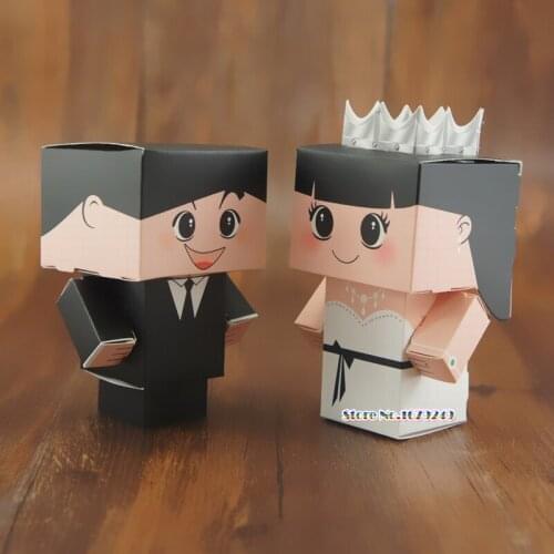 Romantic 100pcs Mario and 100pcs peach princess cartoon paper candy box
